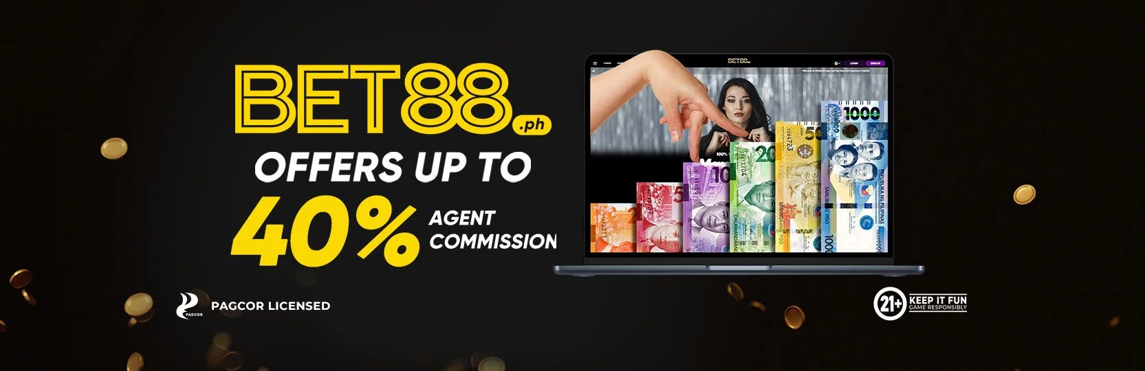 Bet88 Online Casino Welcome Promotion Banner